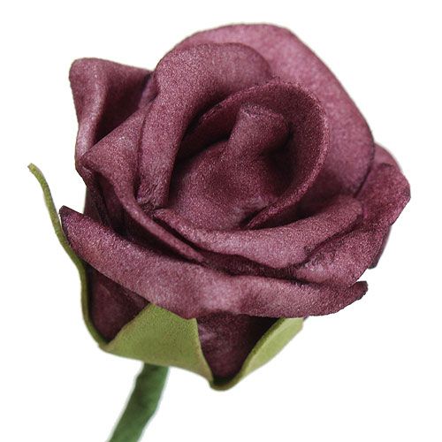 Floristik24 Vaahto Rose Bordeaux Ø3,5cm 30kpl