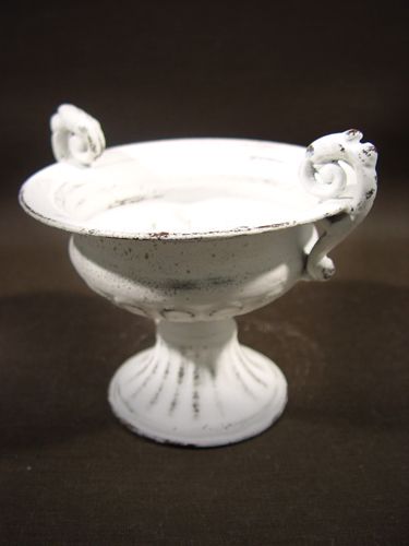 Floristik24 Kuppi kahvalla Ø 16cm H12,5cm valkoinen