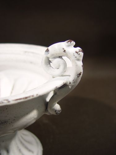 Floristik24 Kuppi kahvalla Ø 16cm H12,5cm valkoinen