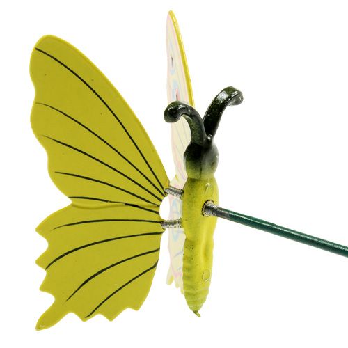 Perhonen kepissä 17cm keltainen