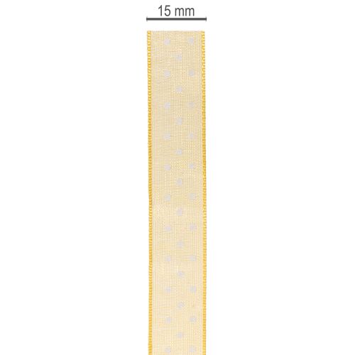 kohteita Pilkullinen lahjanauha, täydellinen viimeistely lahjapakkauksiin ja lahjarasioihin, 1,5 cm leveä, 20 m pitkä