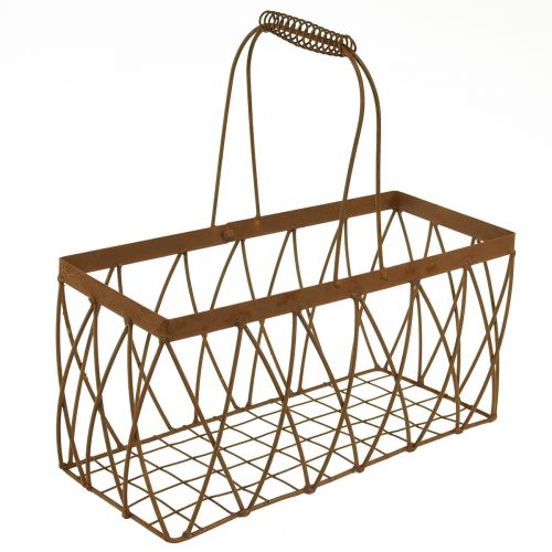kohteita Verkkokori metallikori ruoste näyttää 28x13,5x14cm 2kpl