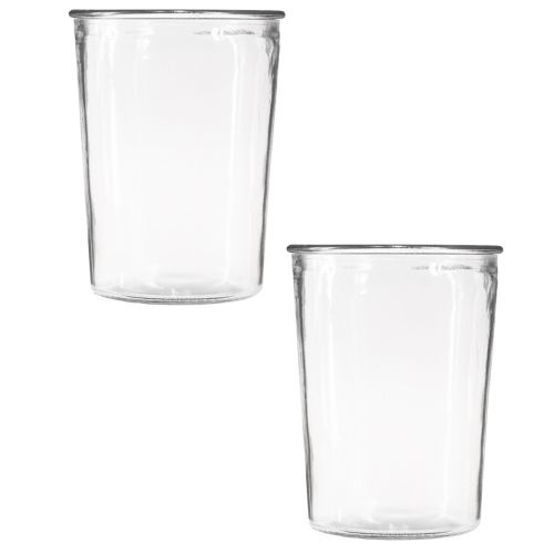 kohteita Lasimaljakko kartiomainen koristemaljakko läpinäkyvä Ø12cm K15,5cm 2kpl