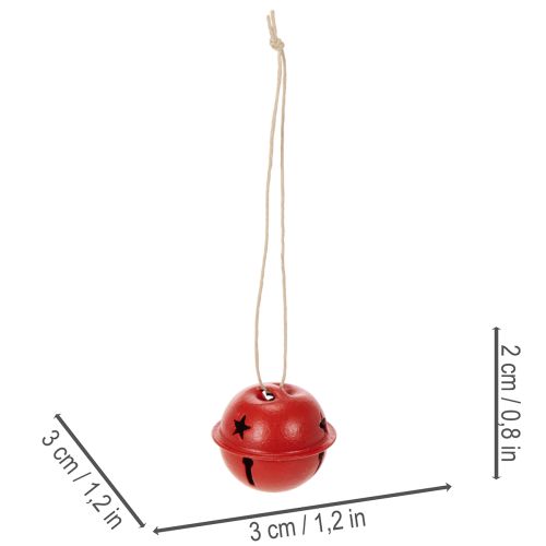 Kellomaiset koristeelliset riipukset tähtiaiheella, 3 cm, 9 kpl | Floristik24.fi