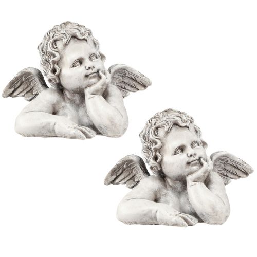 kohteita Hautakoriste enkelin rintakuva hautakoriste polyresiini 16×10×11,5cm 2 kpl