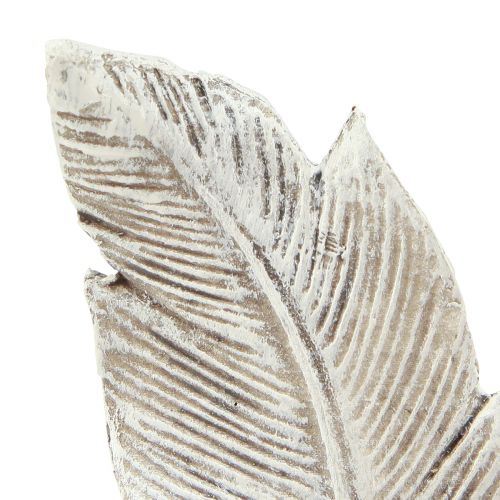 kohteita Hautakoriste höyhen harmaa valkoinen hautakoriste polyresiini 15,5cm 4 kpl