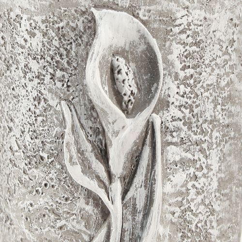 kohteita Hautamaljakko harmaa Maljakko kiinni Calla motiivi K32.5cm