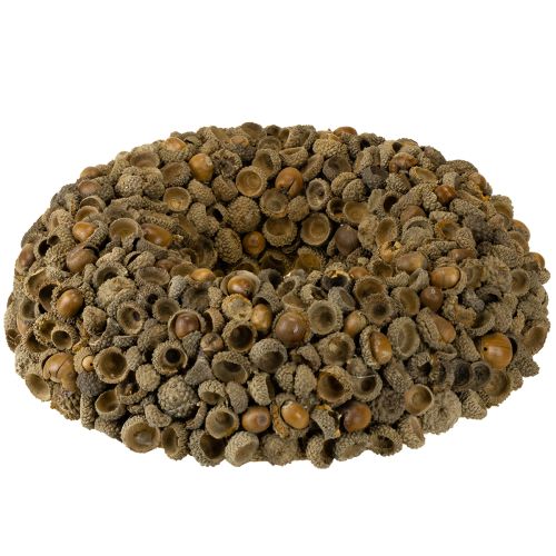 kohteita Luonnonkranssi, syyskoriste, tammenterhot, ovikranssi, seinäkranssi, tee-se-itse, Ø30cm