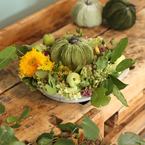 Syyskoriste kurpitsa vaaleanvihreä vihreä tummanvihreä Ø13cm 3 kpl