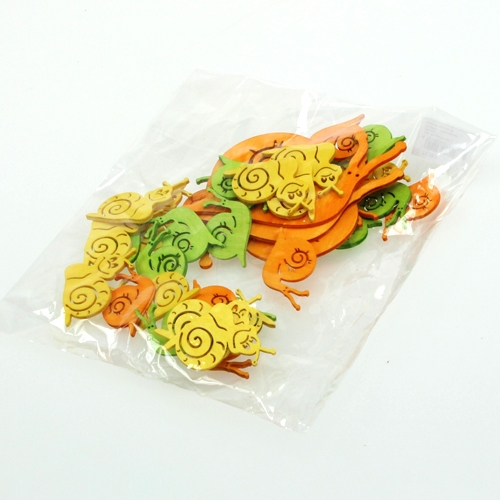 Floristik24 Streudeko puinen etana lajitelma 3,5 cm 39kpl