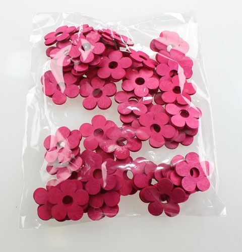 Puiset kukat Ø4cm pinkki 72 kpl | Floristik24.fi
