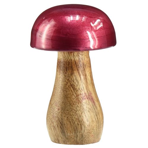 kohteita Puiset sienet koristesienet puunpunainen kiilto Ø6cm K10cm 2kpl