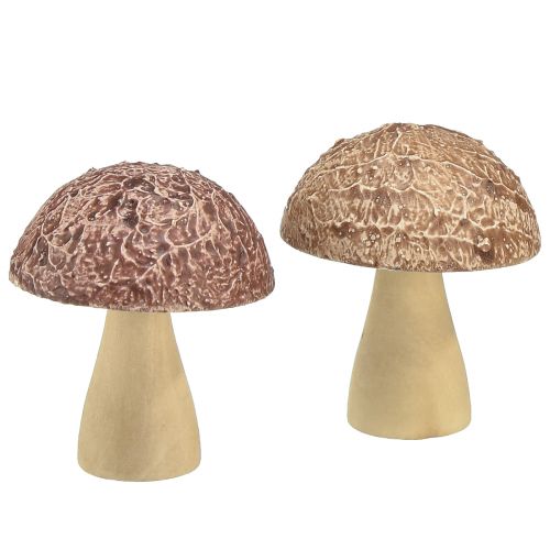kohteita Puiset sienet koristesienet pöytäkoristeet syksyn ruskea luonnollinen 5×6cm 8 kpl