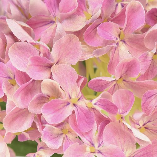 Floristik24 Hortensia keinotekoinen pinkki tekokukka pinkki Ø15,5cm 45cm