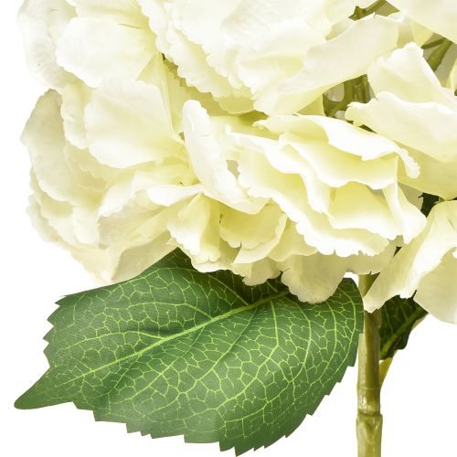 kohteita Keinotekoinen hortensia jättimäinen koristekukka valkoinen Ø23cm P84cm