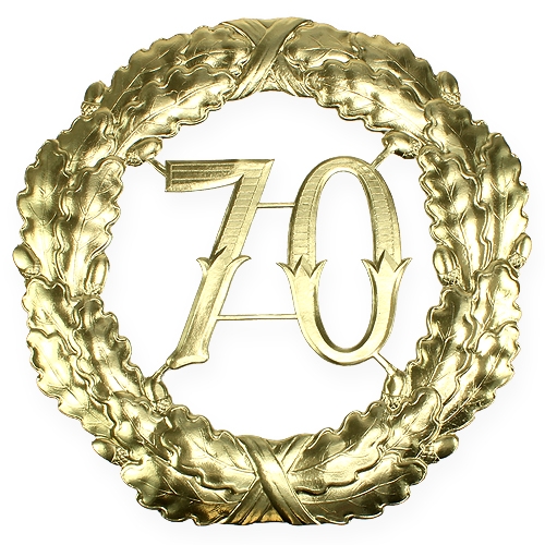 Floristik24 Juhlapäivänumero 70 kultaa Ø40cm