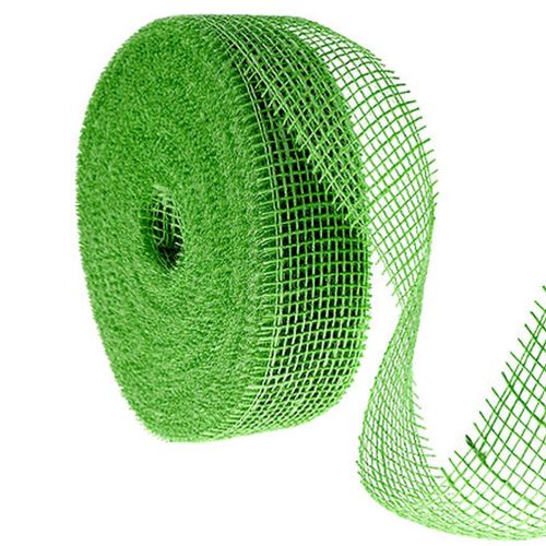 Vihreä juuttinauha, 5 cm leveä, 40 m pitkä ostaa | Floristik24.fi