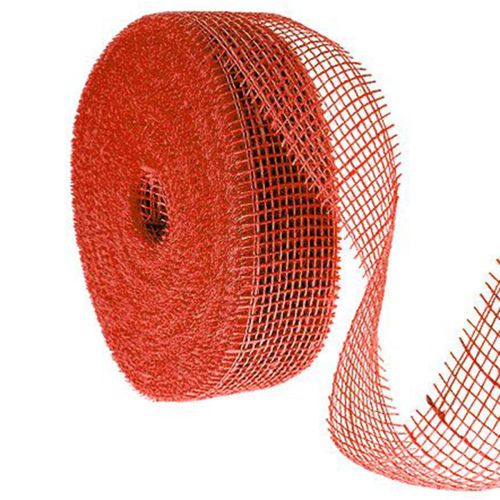 Punainen juuttinauha, 5 cm leveä, 40 m pitkä ostaa | Floristik24.fi