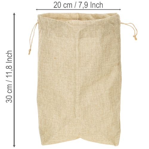 Juuttisäkki 20×10cm K30cm Lahjakassi | Floristik24.fi