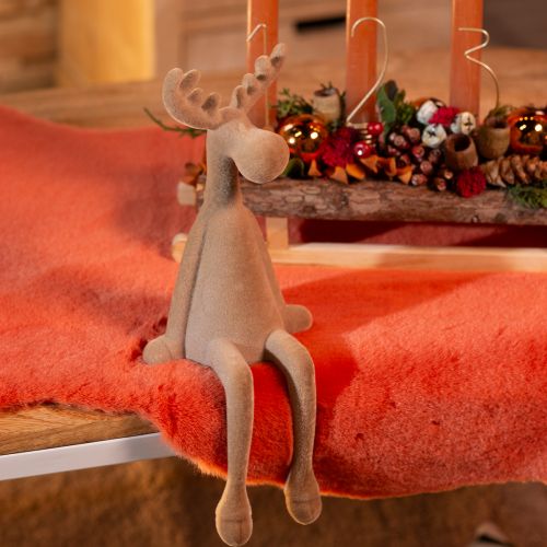 Floristik24 Hirvenruskea reunaistuin, ruskea, 31 cm, 3 kpl