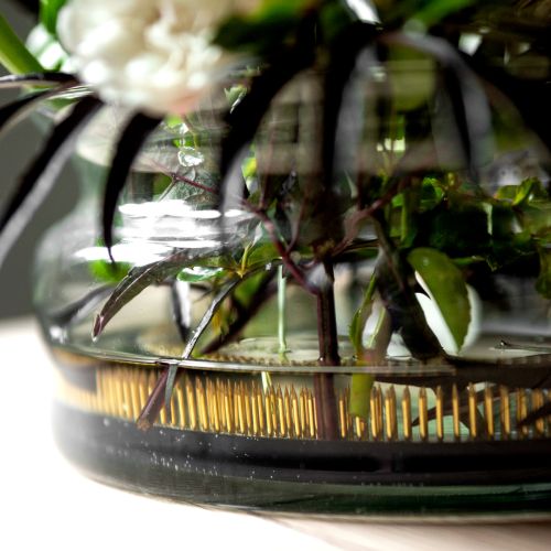 kohteita Kenzan-kukkien asetelma-apuväline messinkitapeilla kukka-asetelmiin