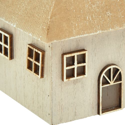 kohteita Kynttilänjalka Joulutalo puunharmaa 9×9×11cm 2 kpl