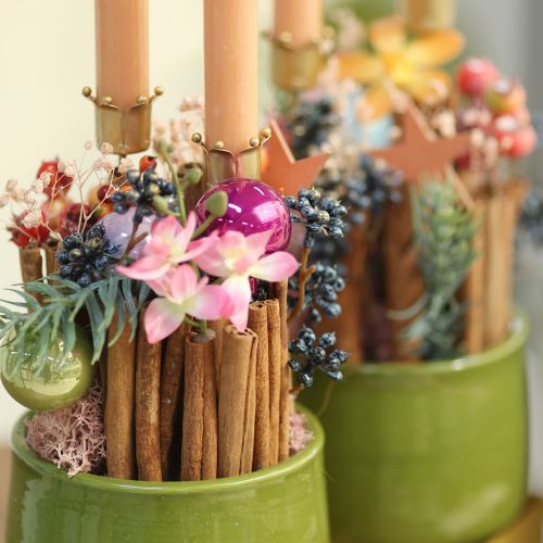 kohteita Kynttilänjalka kruunu kultainen, tikkukynttilänjalka metallinen 4 kpl