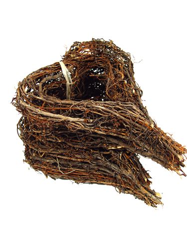 Floristik24 Sydämenmuotoinen oksaseppele 20x25cm 4 kpl luonnollinen