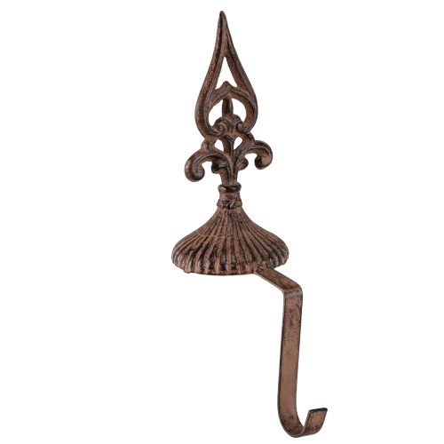 kohteita Seppeleteline ruosteinen vintage-teline seisovalle valuraudalle H29cm