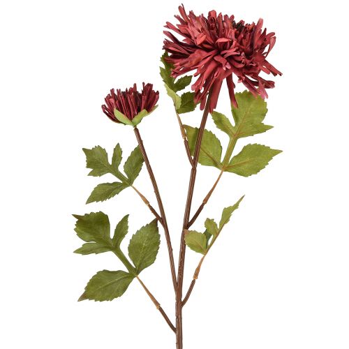 Floristik24 Keinotekoinen krysanteemi viininpunaisena Ø5cm/Ø11cm L70cm