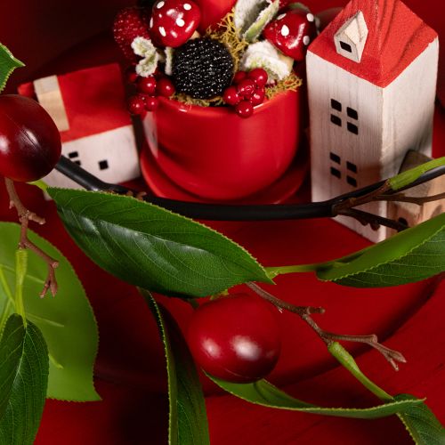 kohteita Keinotekoinen kirsikkakoristeinen seppele. Täydellinen luonnonmukaiseen huoneen sisustukseen. Kukkakuvioinen. 160 cm.