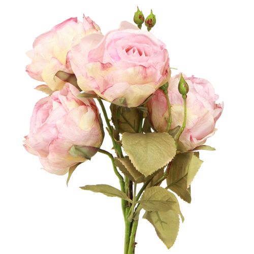 kohteita Keinotekoiset ruusut tekoruusut silkkikukat pinkki L44cm 4 kpl