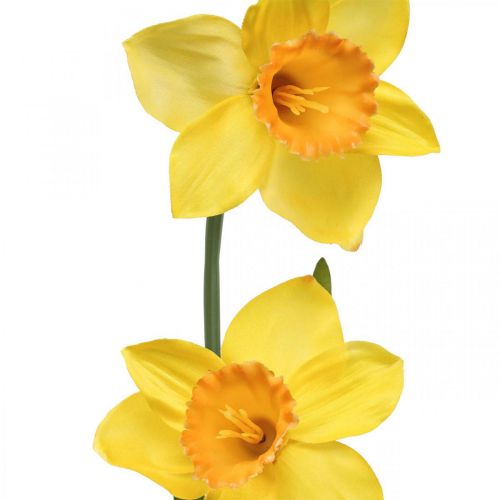 Keinotekoiset narsissit Silk Flowers Keltainen 2 kukkaa 61cm