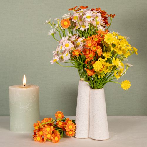 kohteita Keinotekoinen kamomillakimppu kirkkaaseen ja helppohoitoiseen kodin sisustukseen, 28 cm, 3 kpl