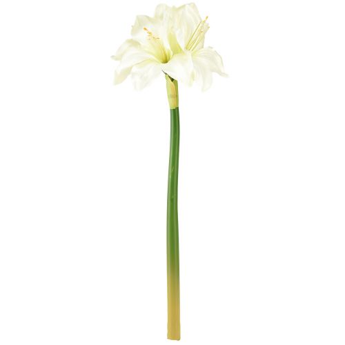 kohteita Keinotekoinen ritaritähti kuin aidot tekokukat valkoinen amaryllis 40cm 3kpl