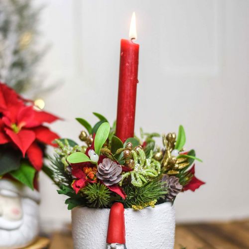 Floristik24 Keinotekoinen talvikimppu käpyillä, adventtikoriste L30cm nippu 4 kpl