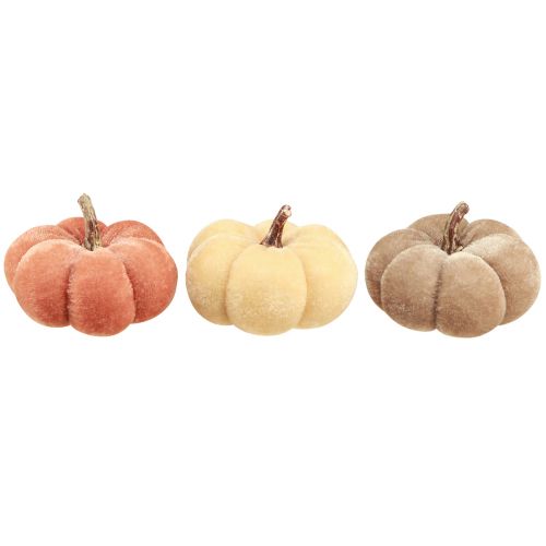 kohteita Kurpitsan koristekangas kurpitsat keltainen beige punainen ruskea Ø7cm 9 kpl
