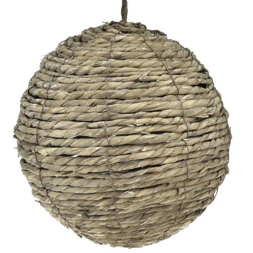 kohteita Pallo ripustamiseen olkipallo harmaa pesty Ø25cm