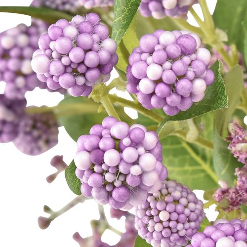 kohteita Keinotekoinen kukkakimppu silkkikukkia marjan oksa violetti 51cm