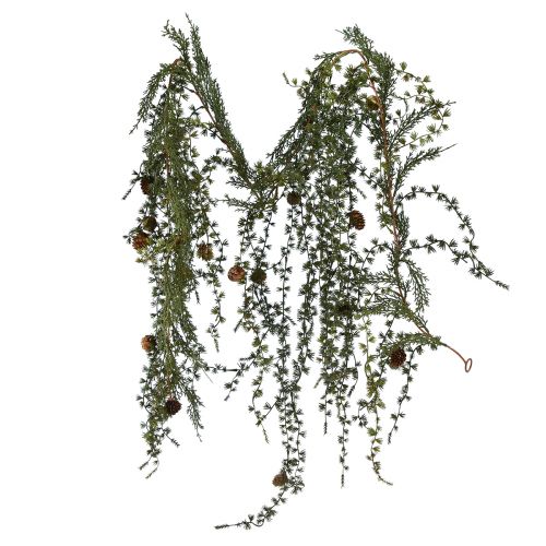 Floristik24 Lehtikuusi seppele vihreä käpyillä 180cm
