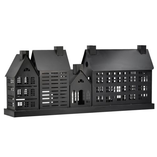 Floristik24 Metalliset antrasiittivalotalot 80x15x35 cm – tyylikäs pöytäkoristelu