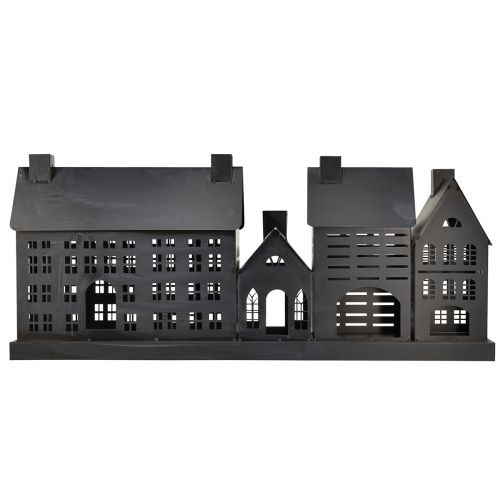 Floristik24 Metalliset antrasiittivalotalot 80x15x35 cm – tyylikäs pöytäkoristelu