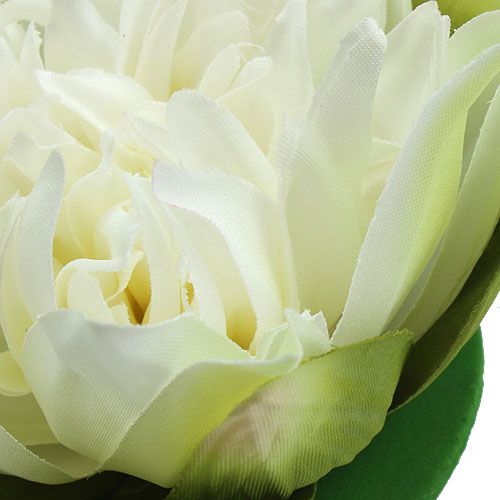 kohteita Keinotekoinen Lotus kukka kerma 13cm 4kpl
