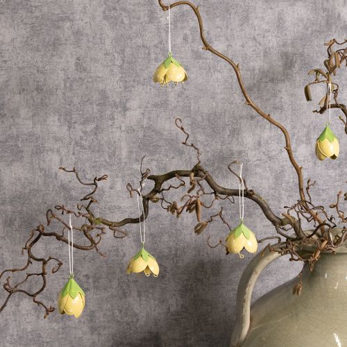 kohteita Metalliset riippuvat kukat romanttiseen sisä- ja ulkokoristeeseen, 6 cm, 6 kpl