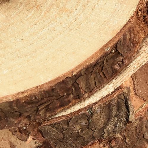 kohteita Minipuulevy kuorella luonnonpuukoristeella Ø8-9cm 9kpl
