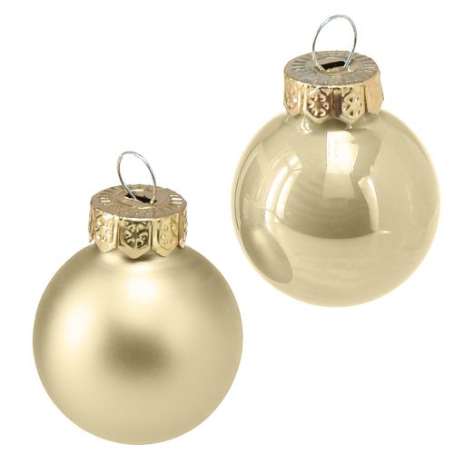 Floristik24 Mini joulukuusipallot lasihelmipallot Ø2,5cm 22 kpl
