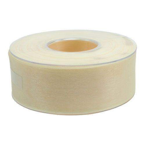 kohteita Organza nauha helmillä 4,0cm 50m kerma