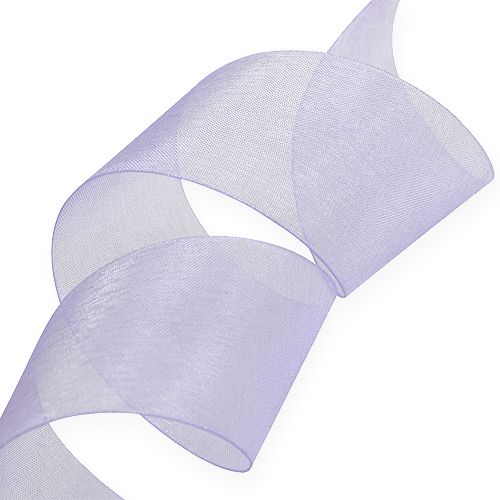 kohteita Organza nauha helmillä 40mm 50m vaalean violetti