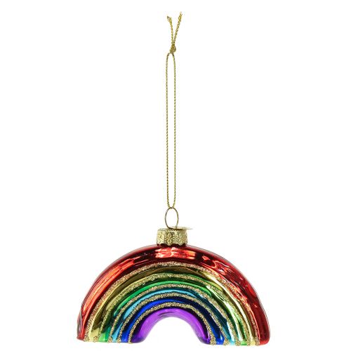 Floristik24 Lasi Rainbow Ornament - Juhlallinen joulukuusenkoristelu kiiltävillä väreillä