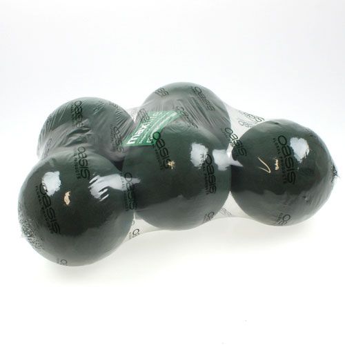Pistokkeellinen vaahtomuovipallo pieni vihreä Ø12cm 5kpl